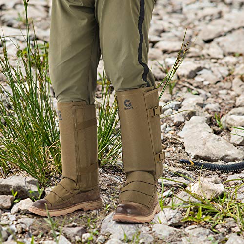 Snake Gaiters for Men & Women - Adjustable, Waterproof, 1000D Oxford