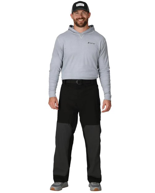 FROGG TOGGS mens Pilot Ii Guide Pant Pro Advantage Bib, Black/Charcoal, Medium US
