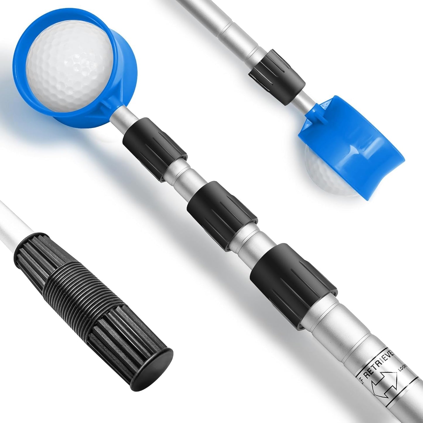 prowithlin Golf Ball Retriever, 18ft Aluminum Alloy Golf Balls Retrievers Telescopic Golf Accessories Golf Gift for Men