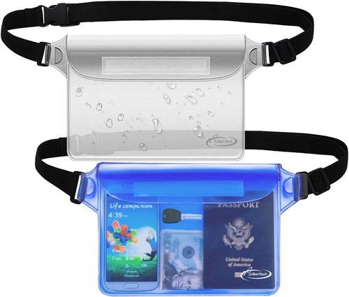 AiRunTech Clear Waterproof Fanny Pack - Essential Beach & Cruise Accessory | Fits Phone, Passport & Wallet