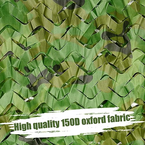 Camouflage Netting Roll - 4.9ft x 6.5ft Woodland Camo for Hunting & Outdoor Use