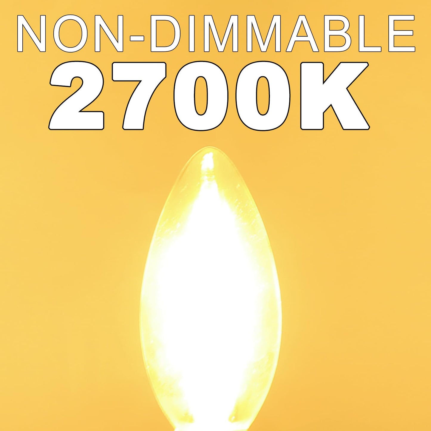 GvvooHome E12 Candelabra Bulb 2700K Soft White, 6W Equivalent to 60 watt, E12 LED Bulb Non-Dimmable, Chandelier Light Bulbs, B10 Candle Light Bulbs, 90+CRI, 600LM, Cear Glass, 12 Pack