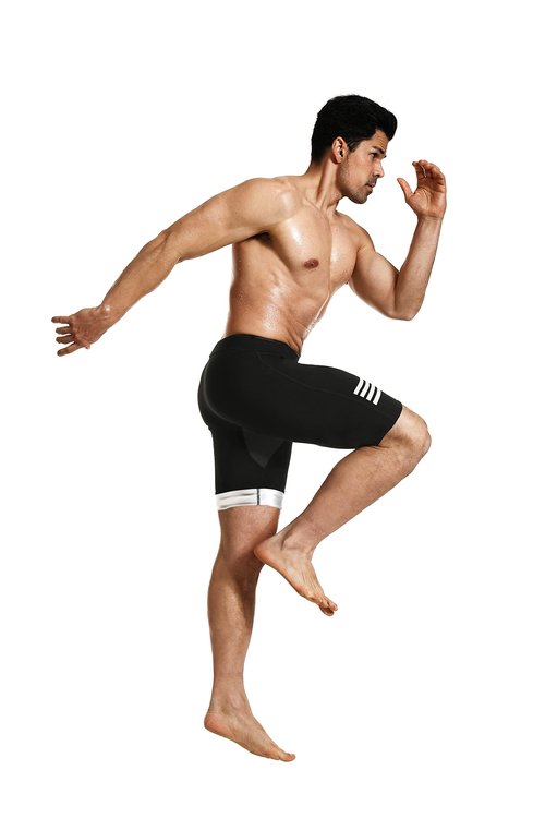 DYUAI Sauna Sweat Shorts for Men Compression Pants Athletic Leggings Workout Sauna suit(WBH7202-07-L)