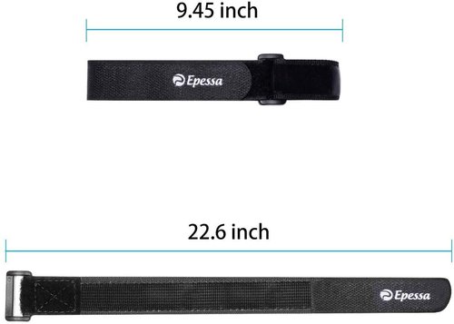Epessa Bike Rack Strap Bike Wheel Stabilizer Straps, Bike Strap with Stonger Gel Grip, Adjustable Bicycle Wheel Straps for Rack(4XBlack)