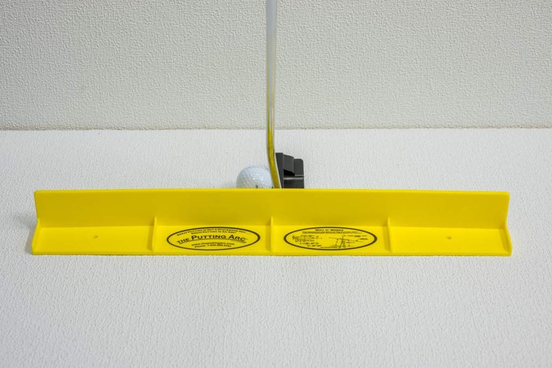 The Putting Arc - T3 Model - Golf Training Aid Used to Perfect Your Putting and Reduce Your Score! - Practice and Master Your Putting Fundamentals! - Golden Yellow