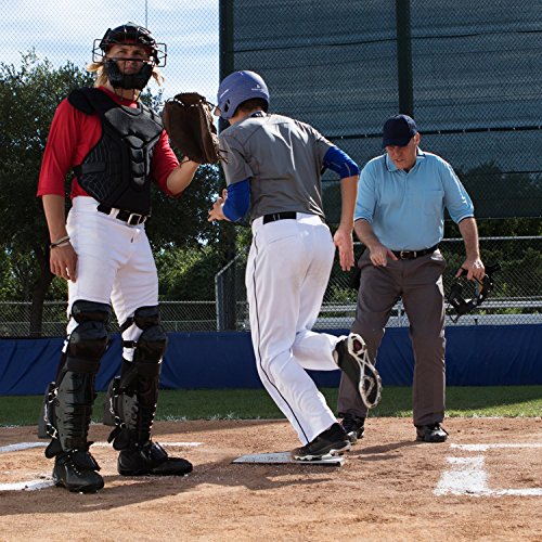 Save-A-Leg Home Plate - Durable Rubber Baseball/Softball Base