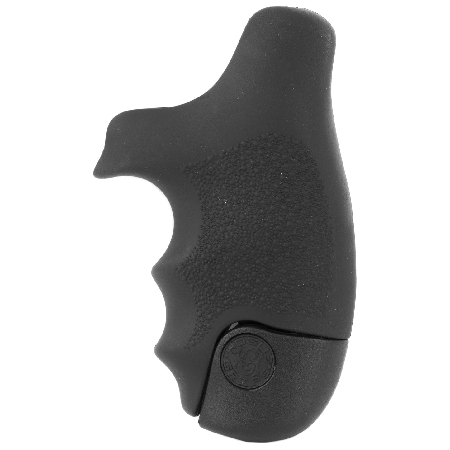 Hogue OverMolded Rubber Tamer Grip for S&W J-Frame Round Butt Centennial/Polymer Bodyguard 1.0, Black - 60020