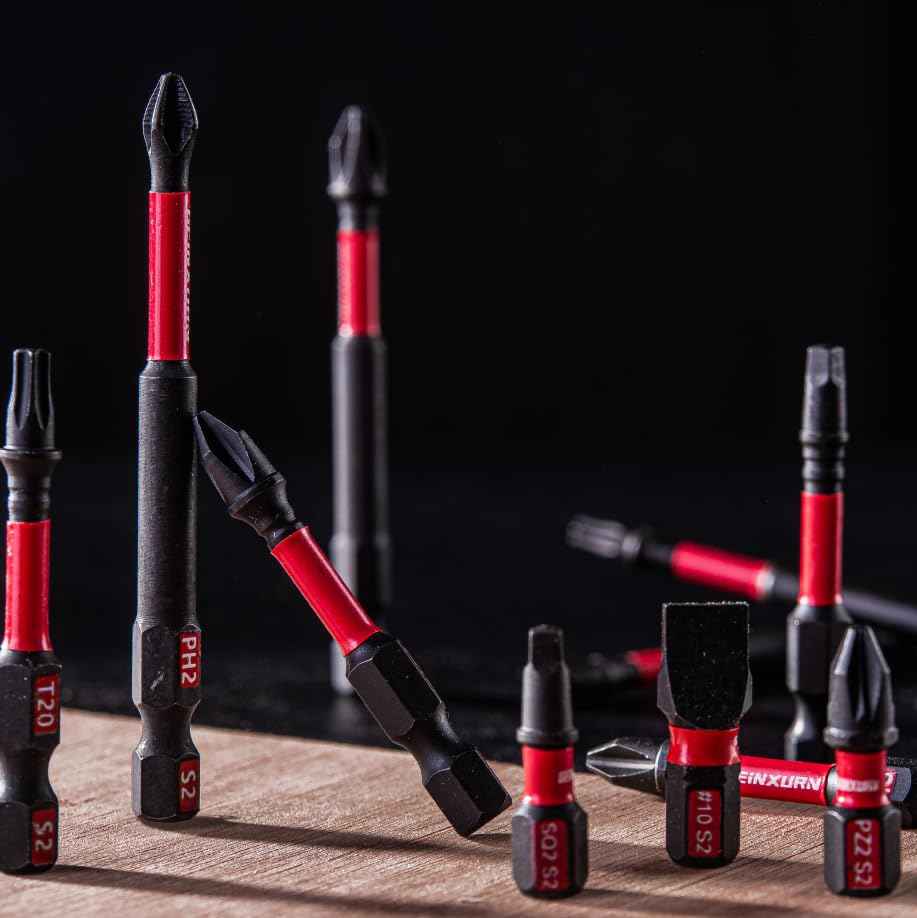 GEINXURN 20Pack Impact Tough #25 Torx 6 in. Insert Driver Bits, Magnetic T25 Head Power Bits, S2 Alloy Steel T25 Screwdriver Bits Set Bulk