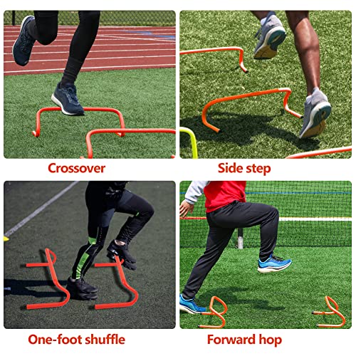 Agility Ladder Training Set - 20ft with Hurdles & Parachute - Green