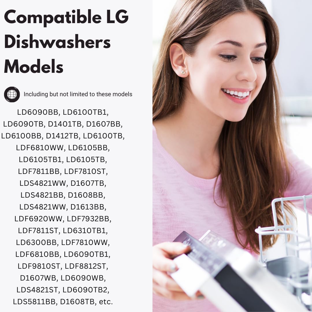 Dishwasher Door Hinge Cable for LG Dishwasher-4933DD3001B,4933DD3001A,2 Pack for LG LDF6920ST LDF7774ST LDF7551ST PS3524406 Fits most Dishwashers