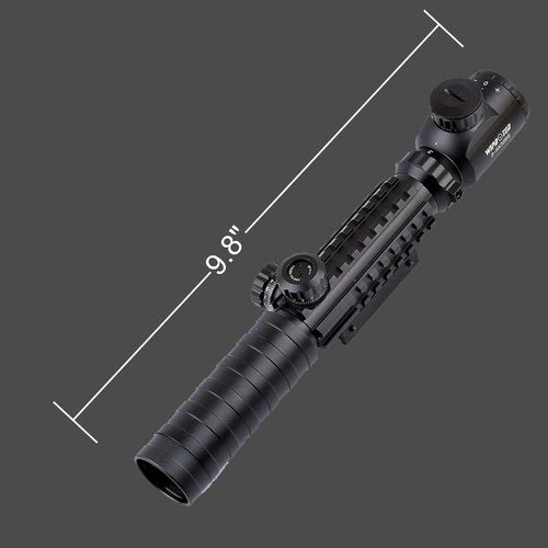 3-9x32EG Red/Green Dot Illuminated Rangefinder Scope - Versatile Red Green Dot Sight with Green Laser | Fits 20mm Rail