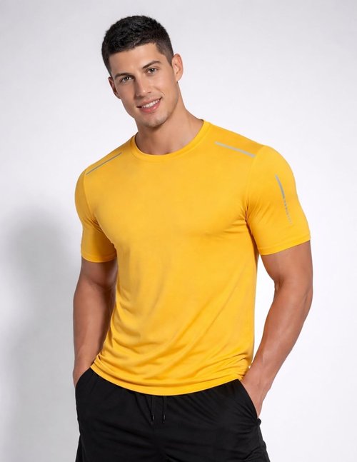 5 Pack Men’s Active Quick Dry Crew Neck T Shirts | Athletic Running Gym Workout Short Sleeve Tee Tops Bulk