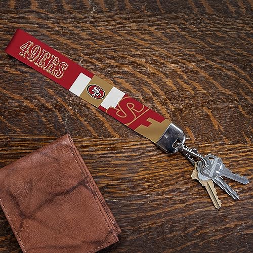 NFL Wrist Lanyard Key Chain - Sporty ID Holder for Game Day