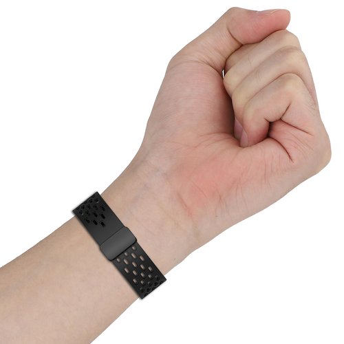 Compatible with 3Plus Vibe Lite BT Bands, Lamshaw Breathable Soft Silicone Magnetic Butterfly Clousure Sport Replacemet Band Straps Compatible with 3Plus Vibe Plus / Vibe + / Vibe+ (Gen 2) / Vibe Lite