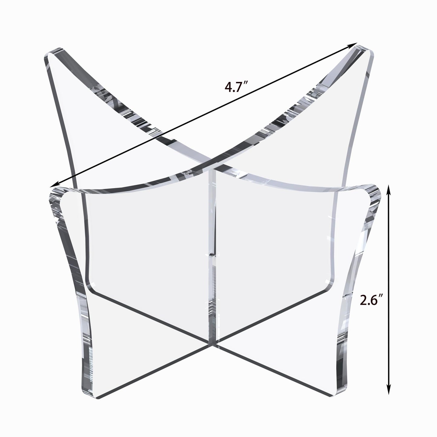 UoYeet Large Acrylic Sports Ball Display Stand (3-Pack), Thick Shatterproof Holder for Softball, Baseball, Golf Ball & Memorabilia – Large Size 4.7 x 2.6 inch