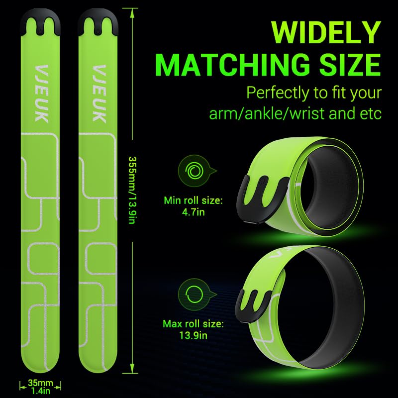 LED Armband Running Lights - Rechargeable & Reflective Safety Gear