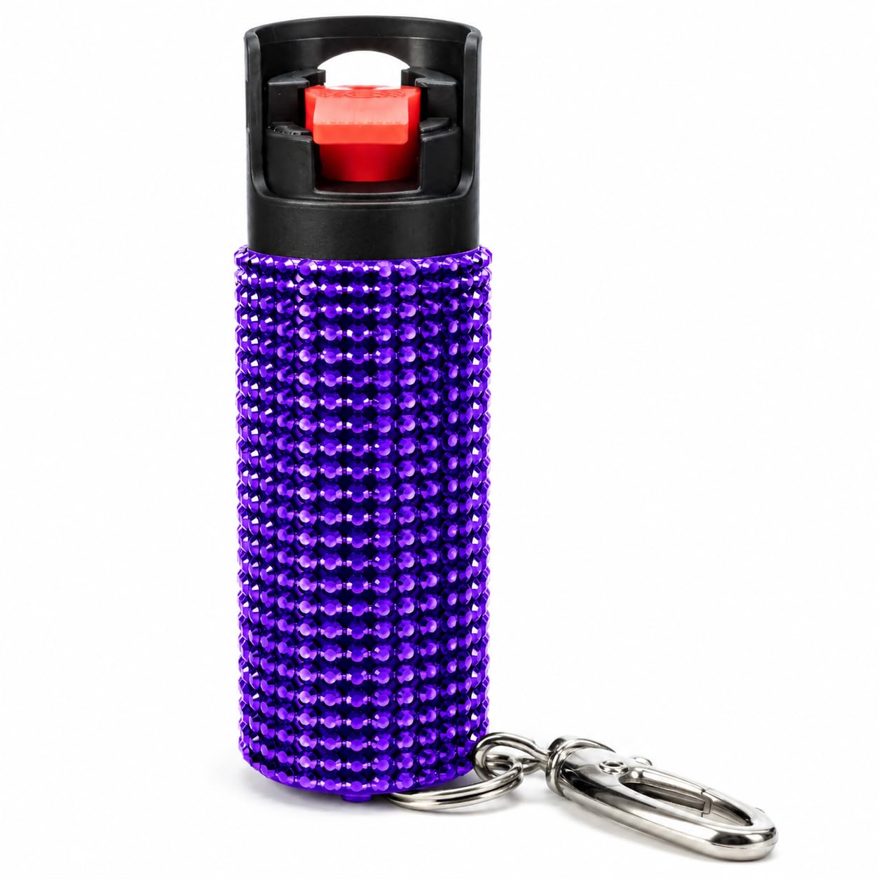 BURN Pepper Spray for Women Men Self Defense, Max Strength - 0.67 fl oz Fashionable Monochromatic Design, Purple