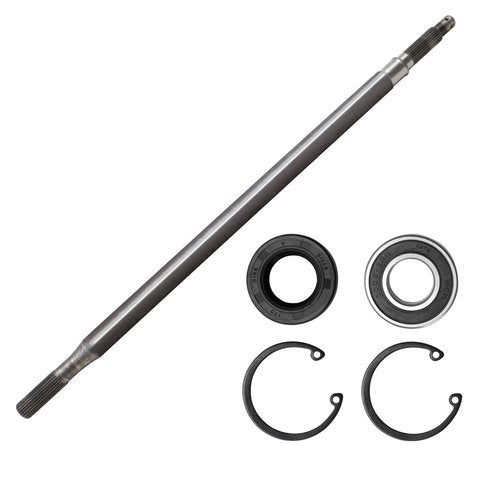 Roykaw Golf Cart Driver Side Rear Spline Axle Shaft Kit Replacement for EZGO RXV 2008-up Electric Golf Cart, Includes Bearing, Oil Seal, Snap Ring, OEM# 620337, 614208