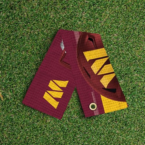 NFL Golf Towel - Absorbent Microfiber Waffle Fabric, 16x25 in