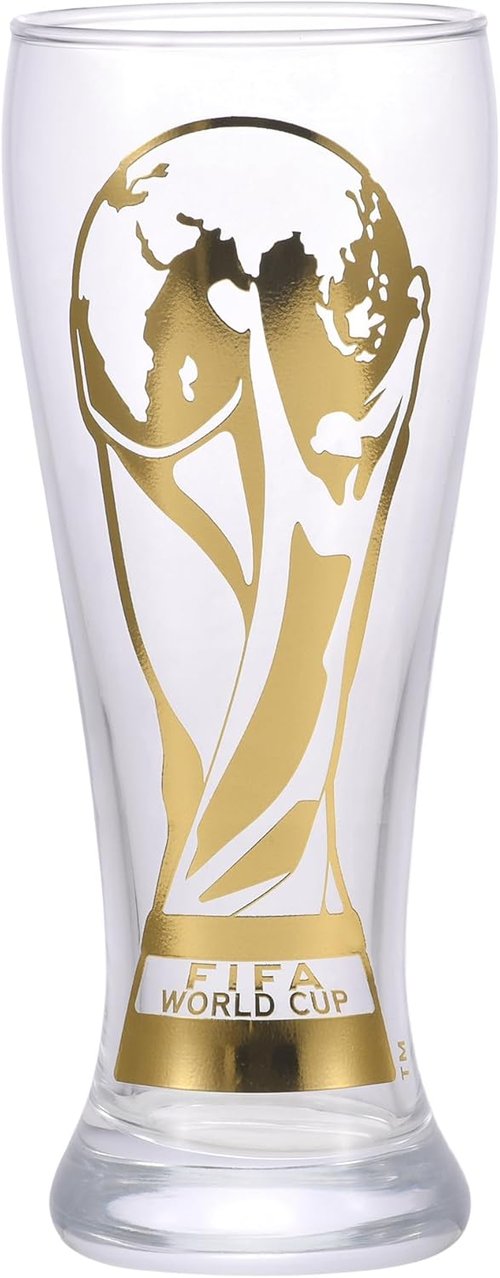 FIFA World Cup 2026 Trophy Beer Glass - 11oz Collector's Edition - Durable & Elegant Design