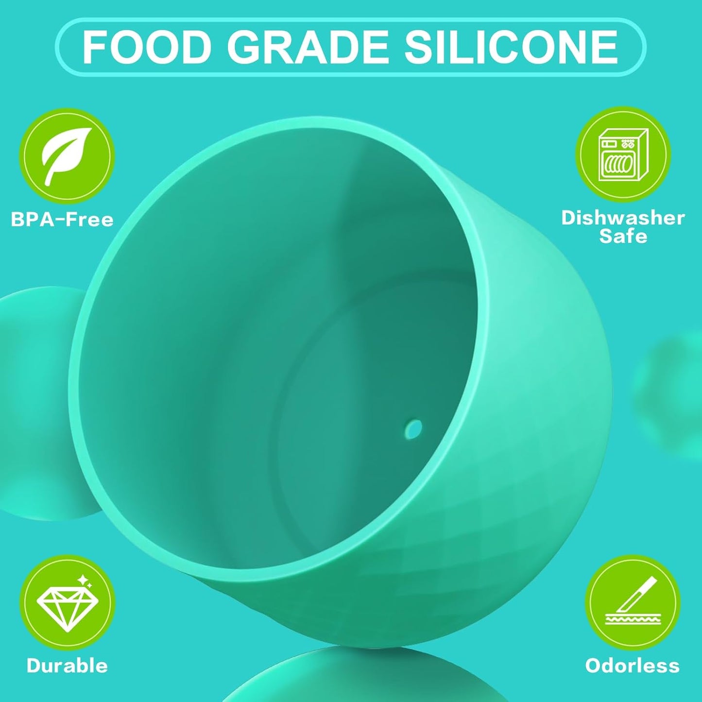 Owala Silicone Boot - Anti-Slip Protective Sleeve for 24 oz, 32 oz, 40 oz Stainless Steel Water Bottles