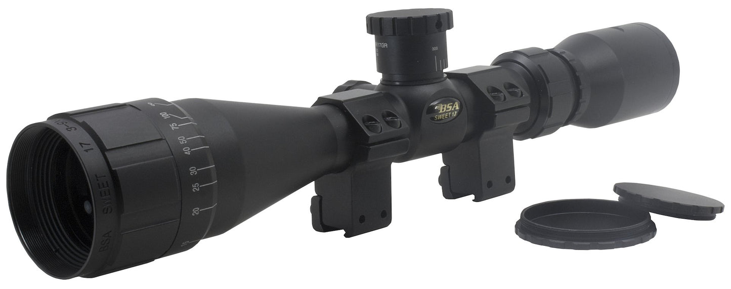 BSA Optics Sweet 17 AO 3-9 X 40mm Rifle Scope .17 HMR