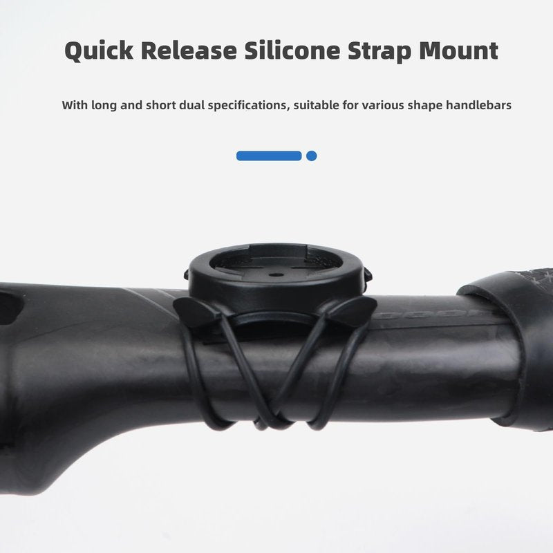 SUKOUSRAM Bike Mount Adapter Compatible with Garmi n GPS Computers,Sport Action Cameras,Bike Lights,Quick Release Strap Mount for Road Mountain Bike MTB Bicycle