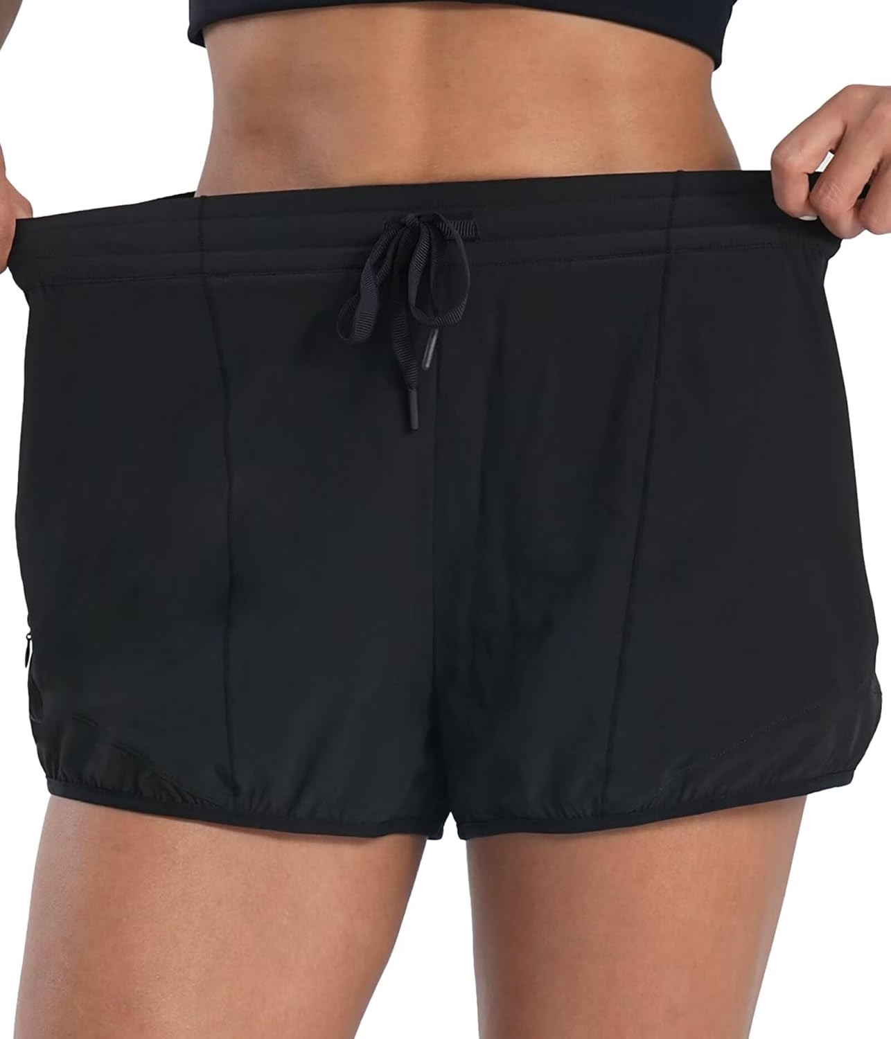 Sunzel Women's Hiking Shorts - Quick Dry Active Workout Shorts with Zip Pocket | Lightweight & Comfy