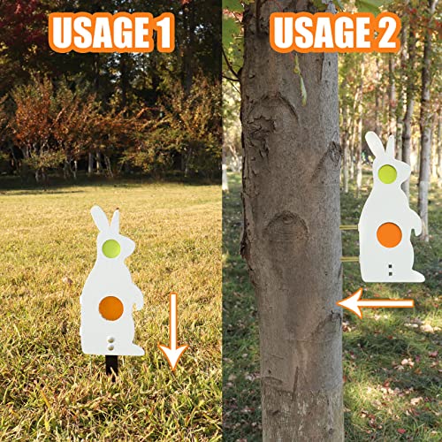 Metal Rabbit Resetting Target for .22/.177 Air Guns - 11.8 Inches