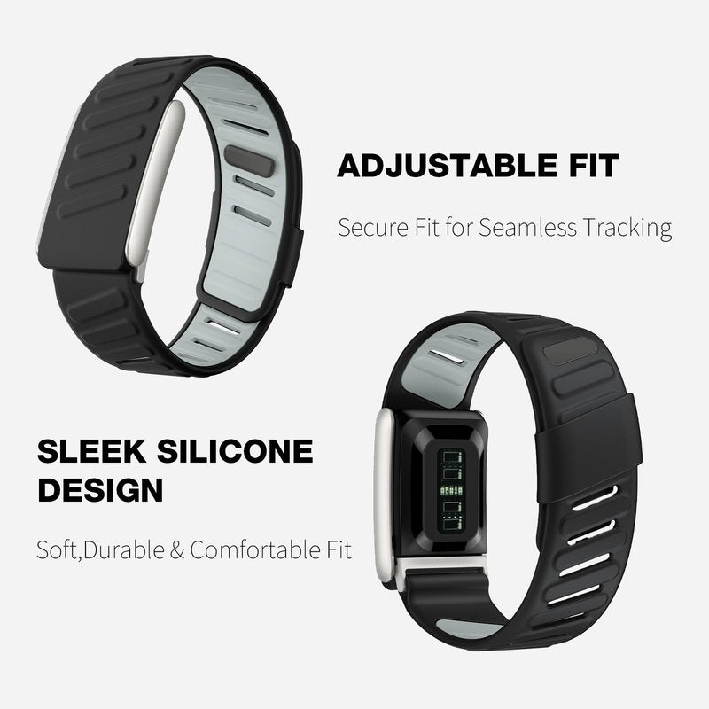 Yarise Compatible with Whoop 5.0 ONE&PEAK/MG-ECG Silicone Sport Strap, Replacement Sportflex Wristband for Men and Women, Adjustable Breathable Waterproof Whoop Watch Strap