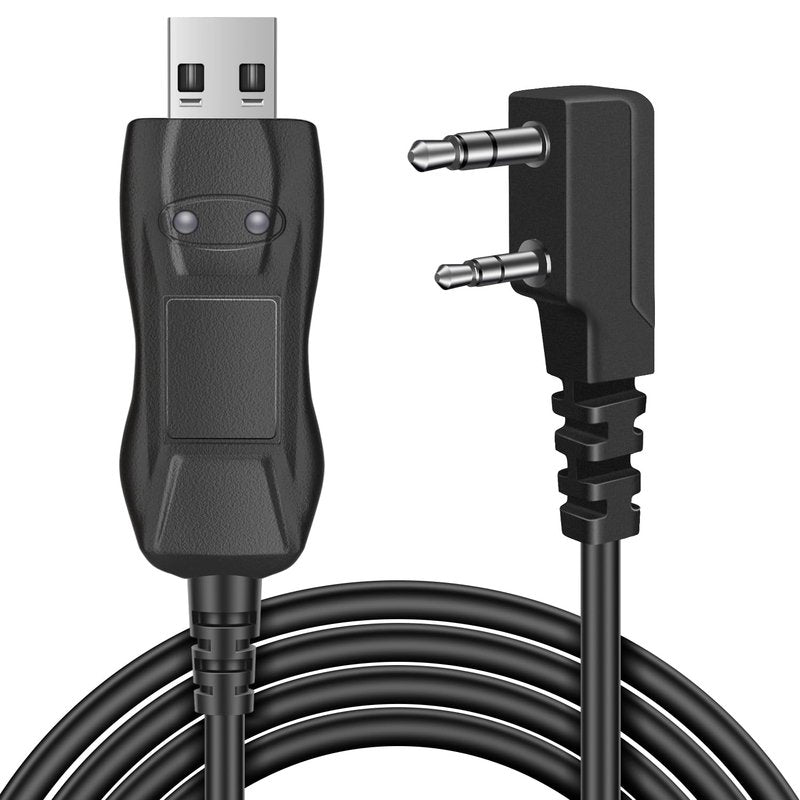 TNP FTDI Programming Cable - USB 2 Pin for Baofeng Programming Cable, Btech, Wouxun, Radioddity & Kenwood Two Way Radios - 3 FT Plug and Play, Durable Ham Radio CHIRP Compatible with Windows Mac Linux