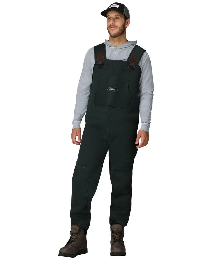 FROGG TOGGS Men's Amphib Stockingfoot Neoprene Waterproof Fishing Chest Wader for Fishing, Forest Green, Large
