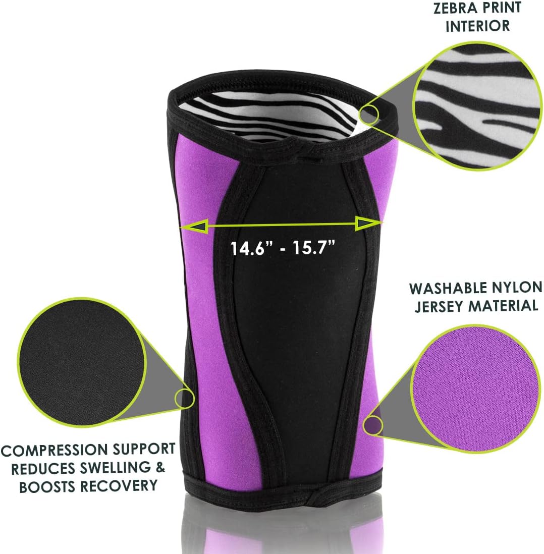 ProsourceFit Knee Sleeve - Joint Compression & Support for Cross-Training, Squats, Weightlifting