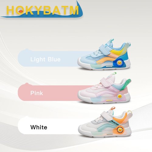 HOKYBATM Toddler Shoes Girls Sneakers Kids Breathable Athletic Running Tennis Fitness Walking Child Shoes Pink Toddler Size 9