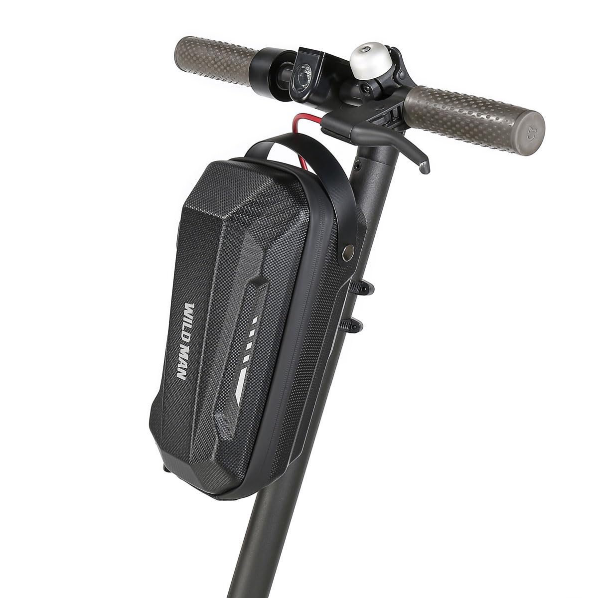 SplendoRoute Scooter Storage Bag, Waterproof Scooters Handlebar EVA Hard Shell Bike Front Bag for Carrying Charger Tools Repair Tools 3L