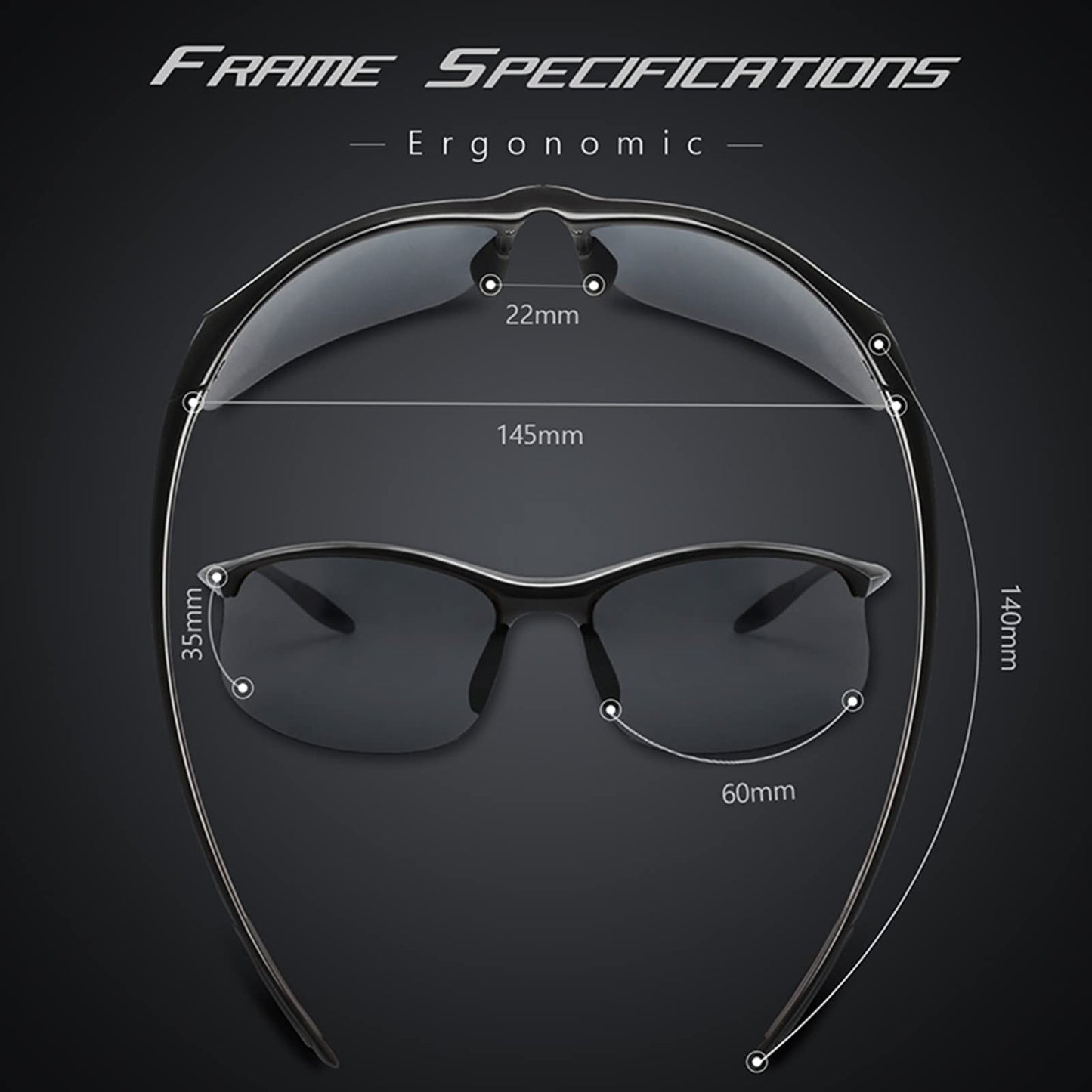 JULI Polarized Sports Sunglasses for Men Women for Running Fishing Baseball Driving MJ8002