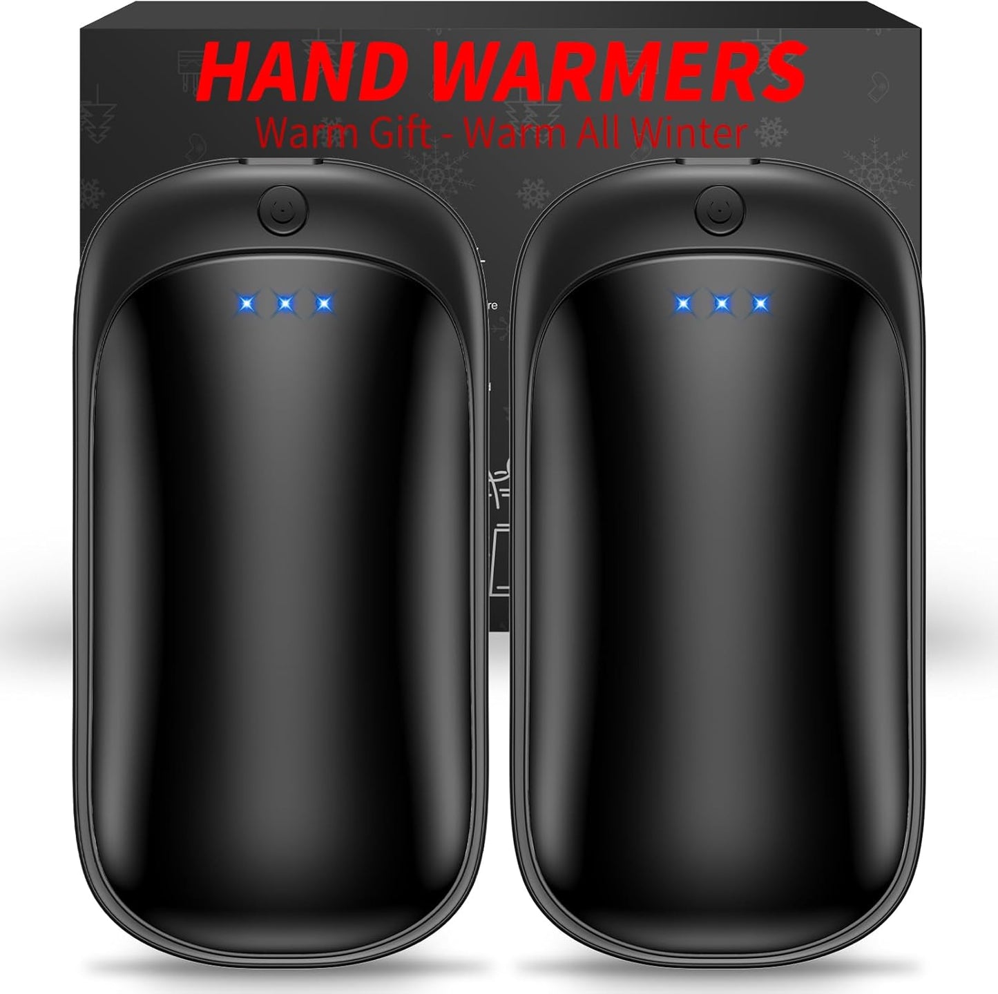 Skiennix Rechargeable Hand Warmers - Portable USB 2-in-1 Electric Warmers | Perfect for Indoor/Outdoor Use