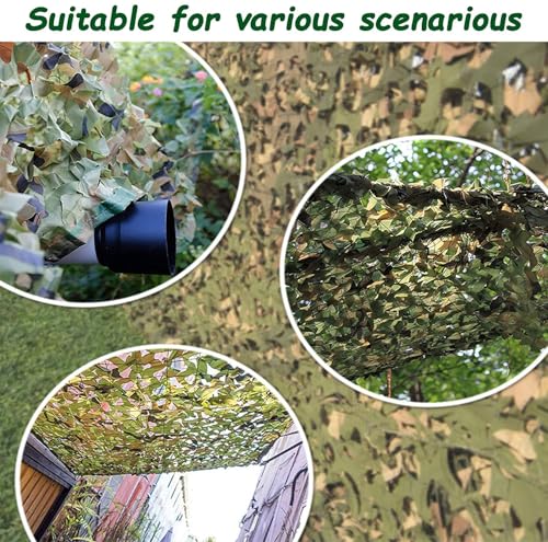 Sposuit Woodland Camouflage Netting 5ft x 50ft for Hunting & Decor