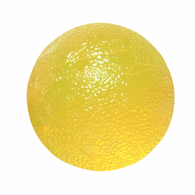 Cando Yellow Circular Hand Exercise Ball, X-Light Resistance, Standard
