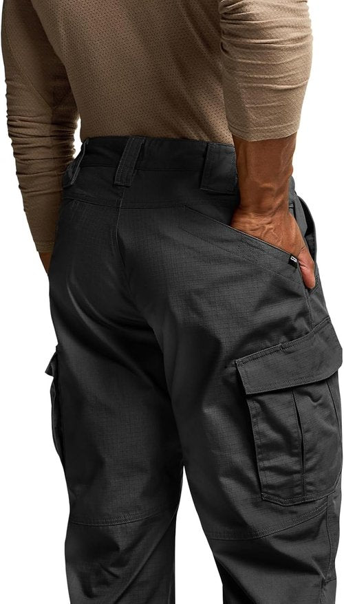 CQR Tactical Pants - Water-Resistant Ripstop Cargo Design for Lightweight EDC & Hiking | Men's Outdoor Apparel