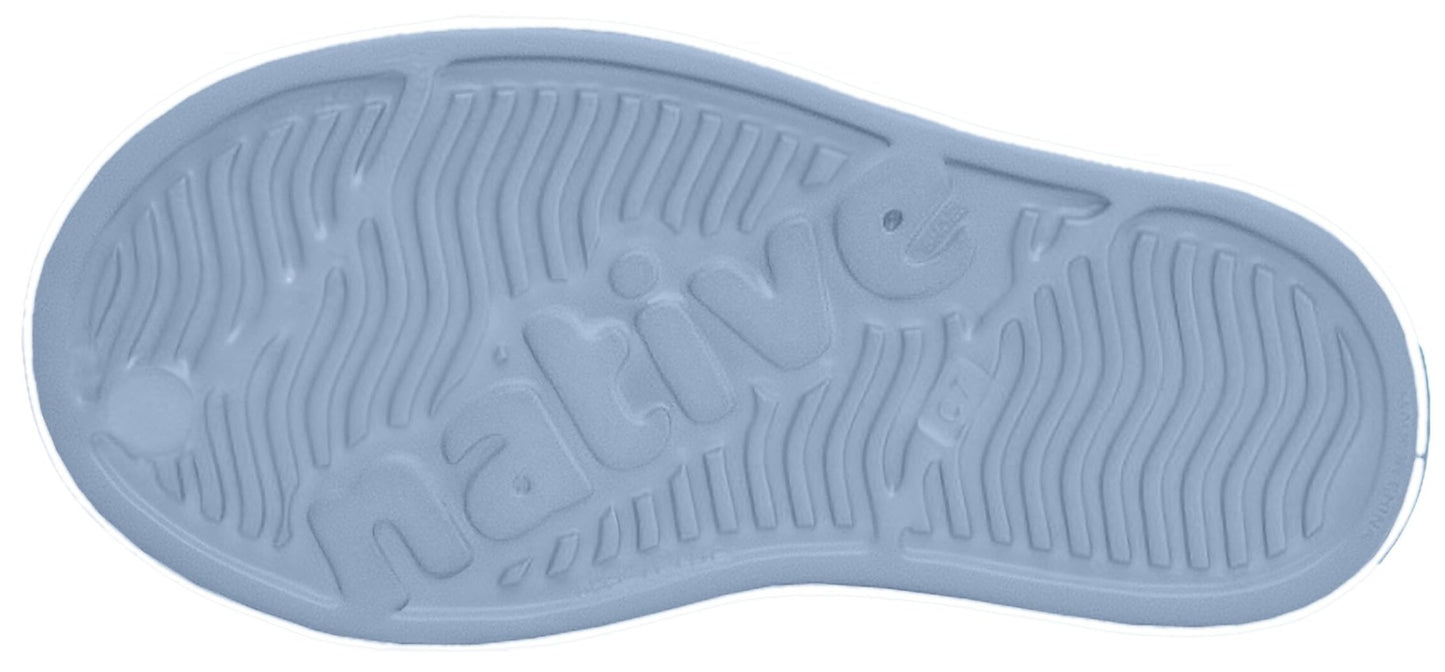 Native Shoes Unisex-Kids Jefferson Sneakers, Skyway Blue/Shell White, 6 Toddler