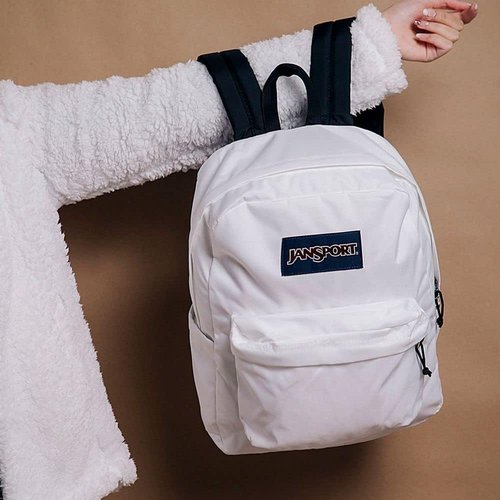 JanSport Superbreak Backpack - Lightweight, Durable Design | Stylish White Color
