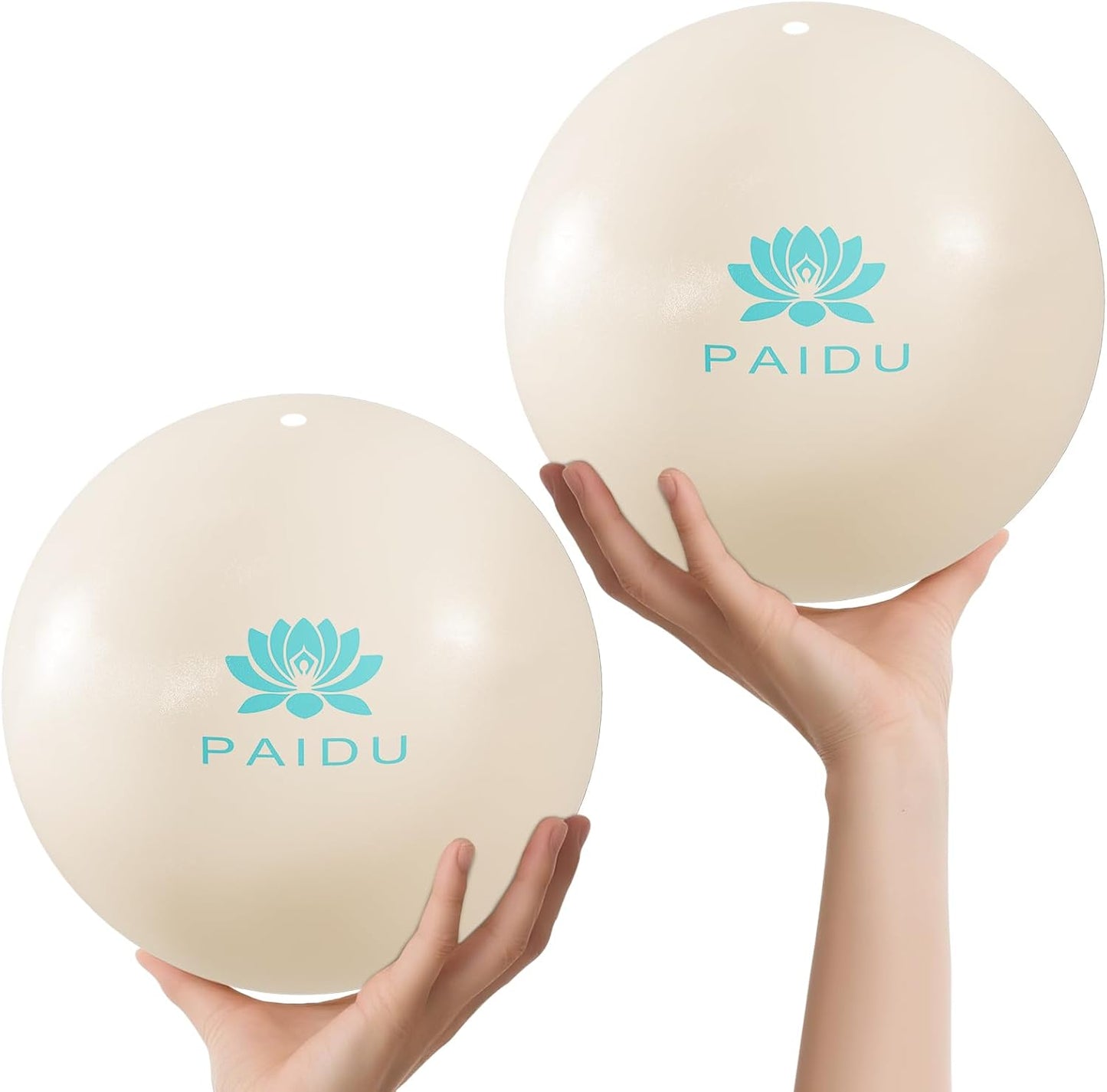 PAIDU Pilates Ball - 10-Inch Anti-Explosion Mini Yoga Ball for Core Training & Stability Exercises