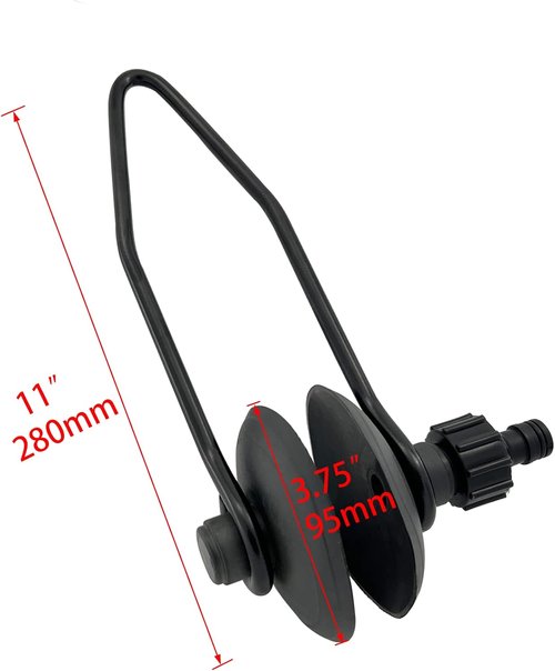 ISURE MARINE Universal Round Muff Motor Flusher - Efficiently Flush Sand & Salt from Outboard Motors