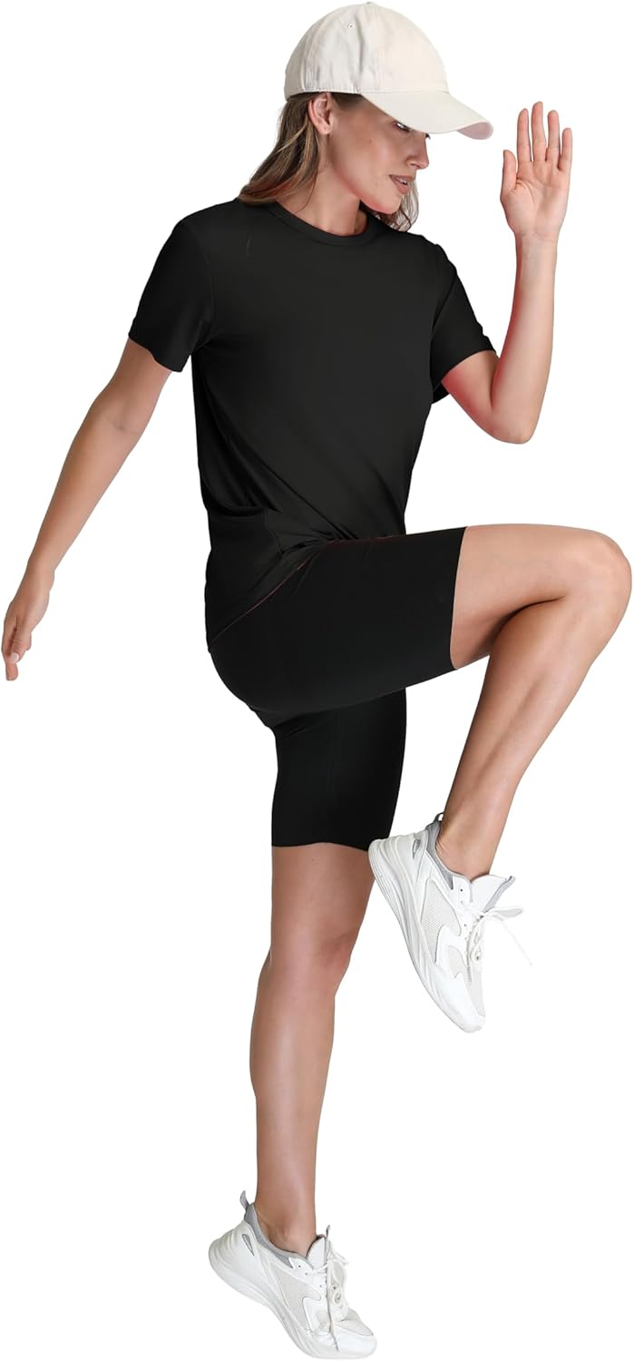 OFEEFAN Workout Tops for Women - UPF 50+ Quick-Dry Breathable Loose Fit Yoga & Gym Tee