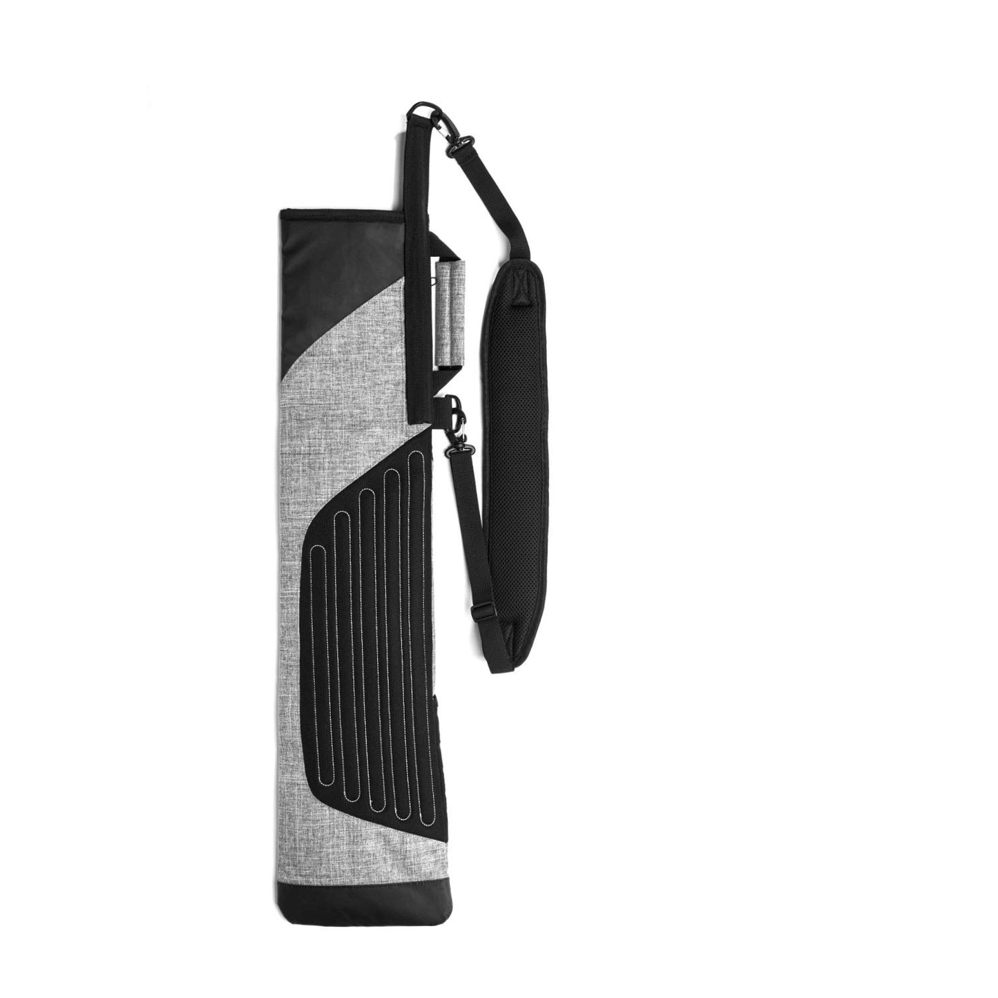 Sunday Golf 36 Inch Lightweight Foldable Versatile Driving Range Carry Pencil Golf Bag with 2 Pockets, Padded Strap and Holds Up to 8 Clubs, Grey