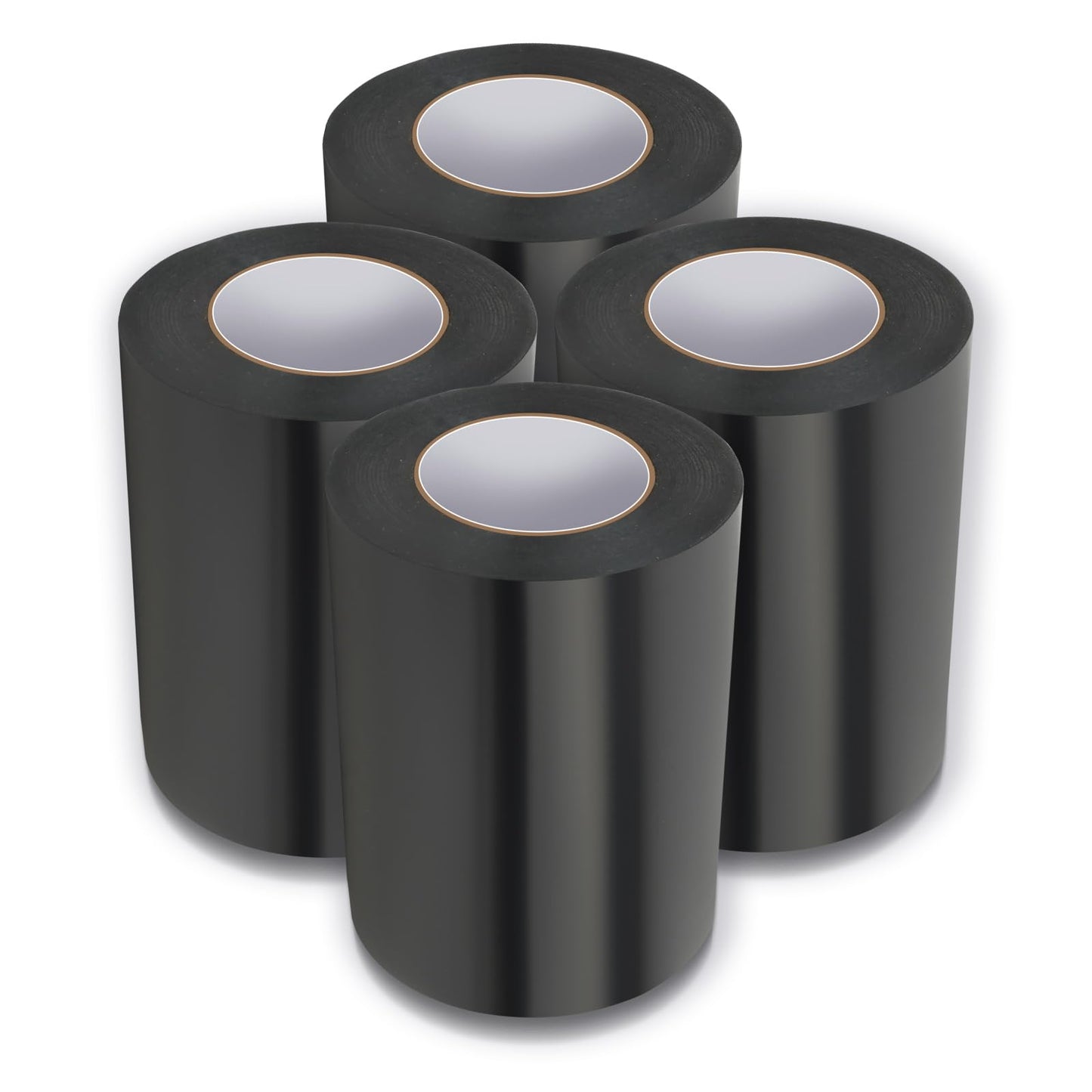 UNRUNFO Wrestling Mat Tape 4 Rolls - Gym Mat Tape 4''x 66' Heavy Duty, Black, 7 Mil, Seam Tape for Wrestling Grappling Gymnastics Jiu Jitsu MMA