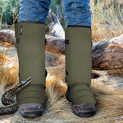 Adjustable Waterproof Snake Gaiters for Men & Women - Snake Bite Protection