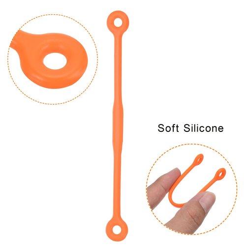 PATIKIL Tennis Dampener, 6 Pack Silicone Vibration Shock Absorber Racquet String Damping, Orange
