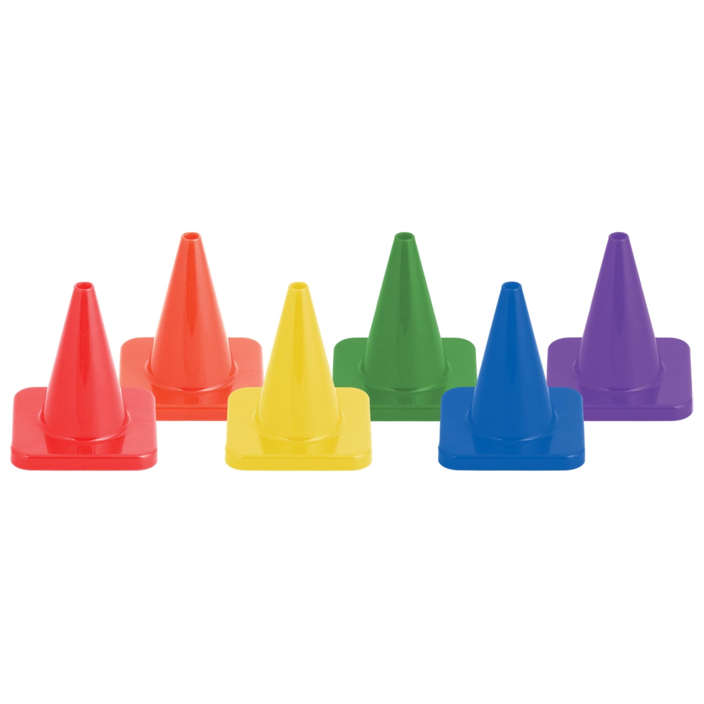 Champion Sports High Visibility Flexible Vinyl Cones for Sports Training, Agility Drills, Field & Gym Marking Sets